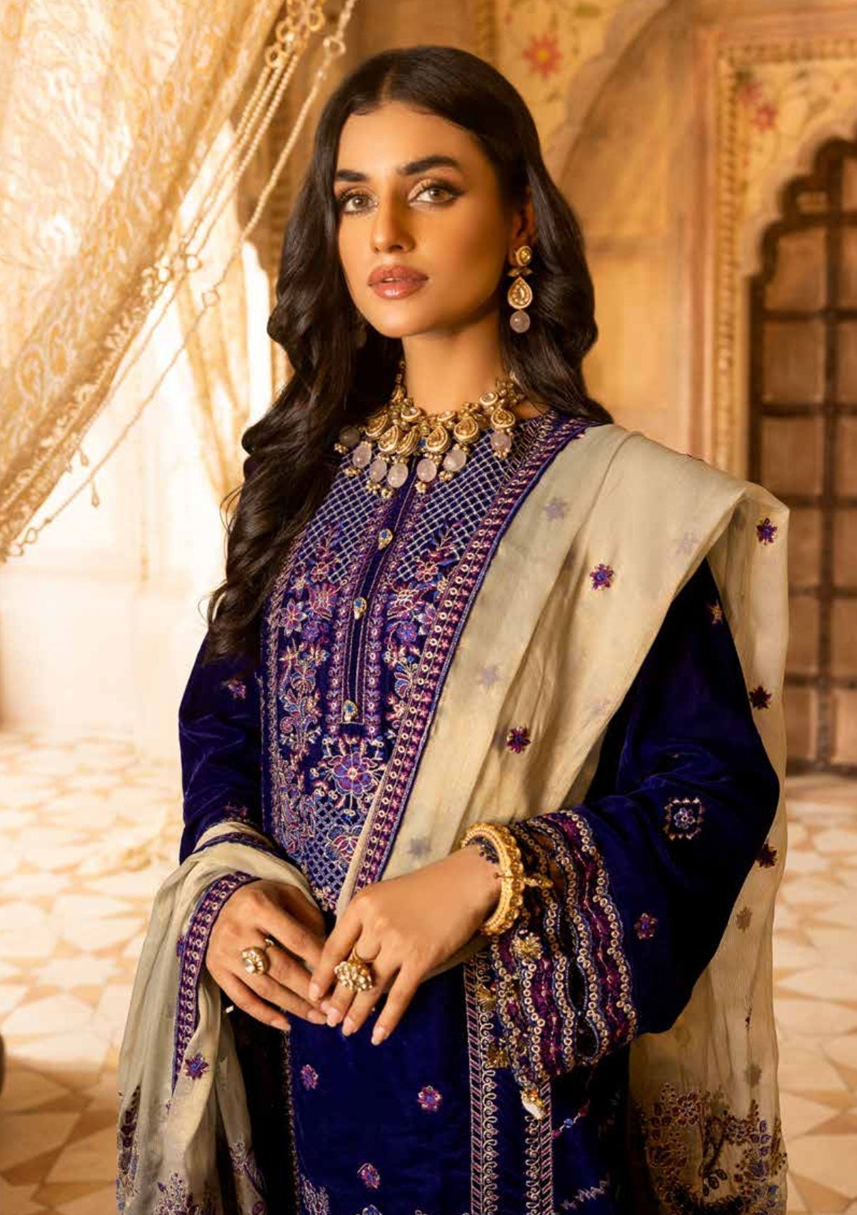 Winter Collection - Shaista - Velvet - Emb - SVEC#408
