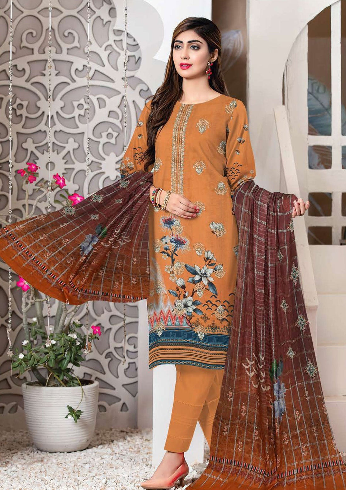 Winter Collection - Zara Meer - Viscose - V52 - D#8 - Official Zara Meer - Agha Fabrics UK