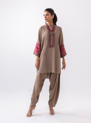 Zainab Chottani | Aara Casual Pret | Sandy Beige