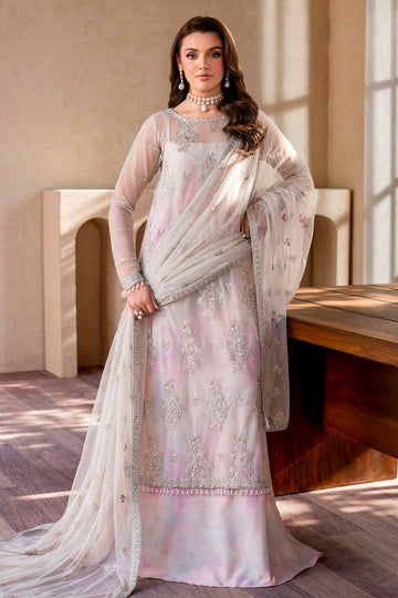 Zarif | Iris Printed Embroidered Edit 24 | ORCHID