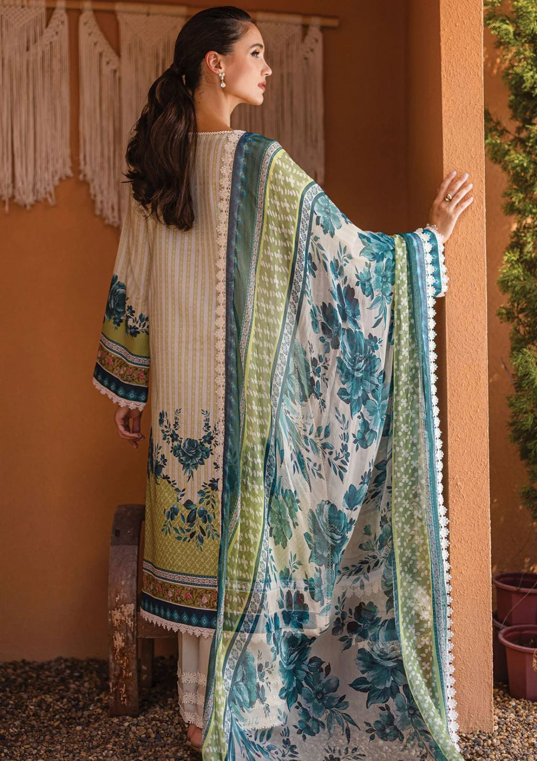 Lawn Collection - Roheenaz - Azalea - RA24#07 - A - Ivory Elegance