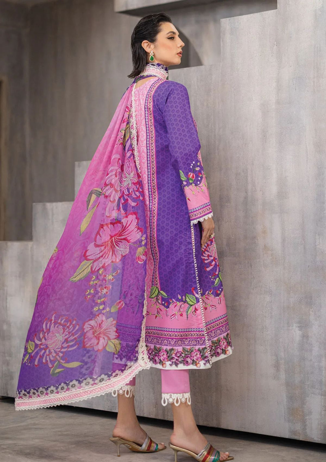 Lawn Collection - Roheenaz - Azalea - RA24#04 - B - Luxe Bloom