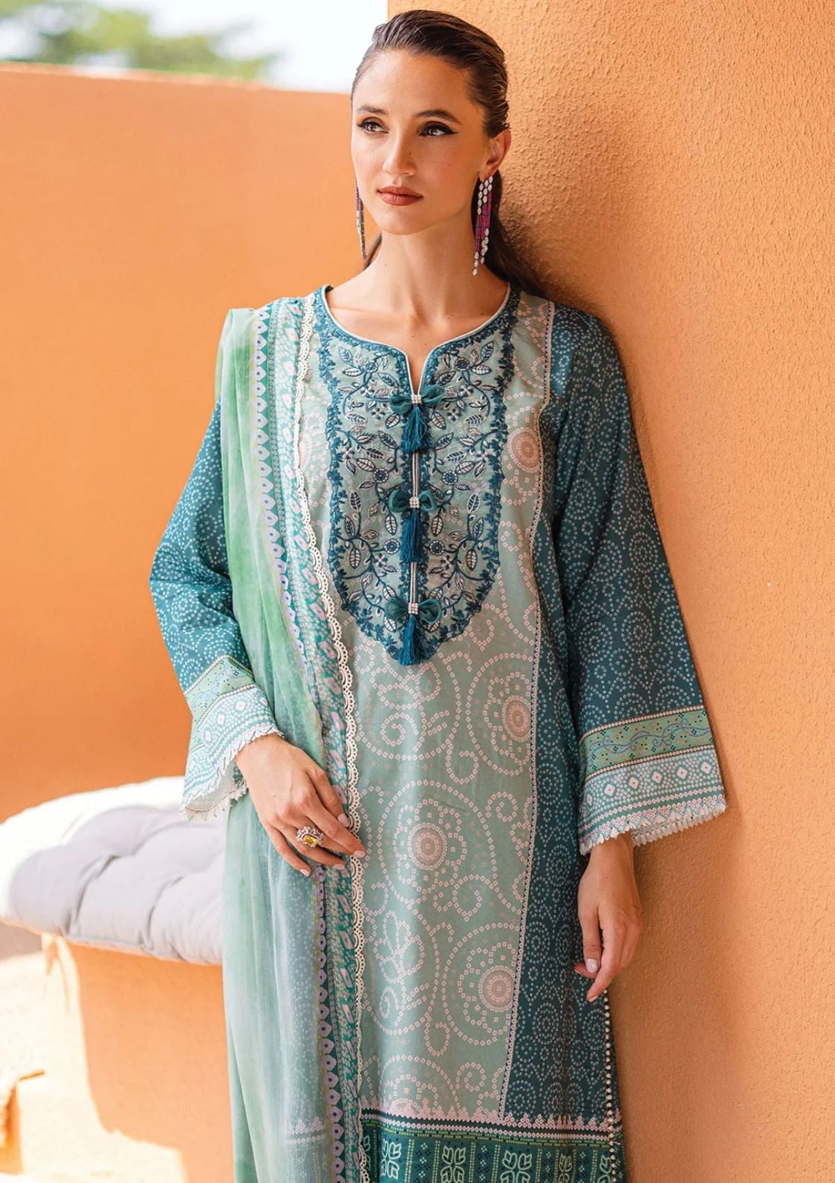 Lawn Collection - Roheenaz - Azalea - RA24#02 - B - Ocean Breeze