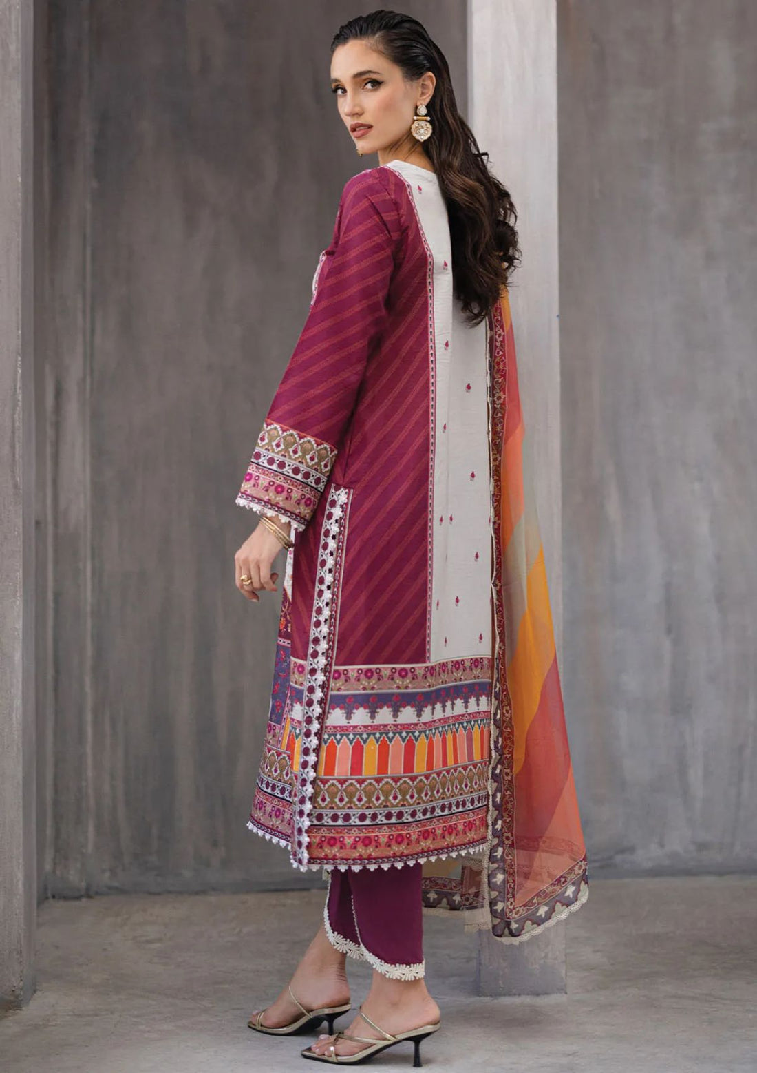 Lawn Collection - Roheenaz - Azalea - RA24#05 -B - Orchid Oasis