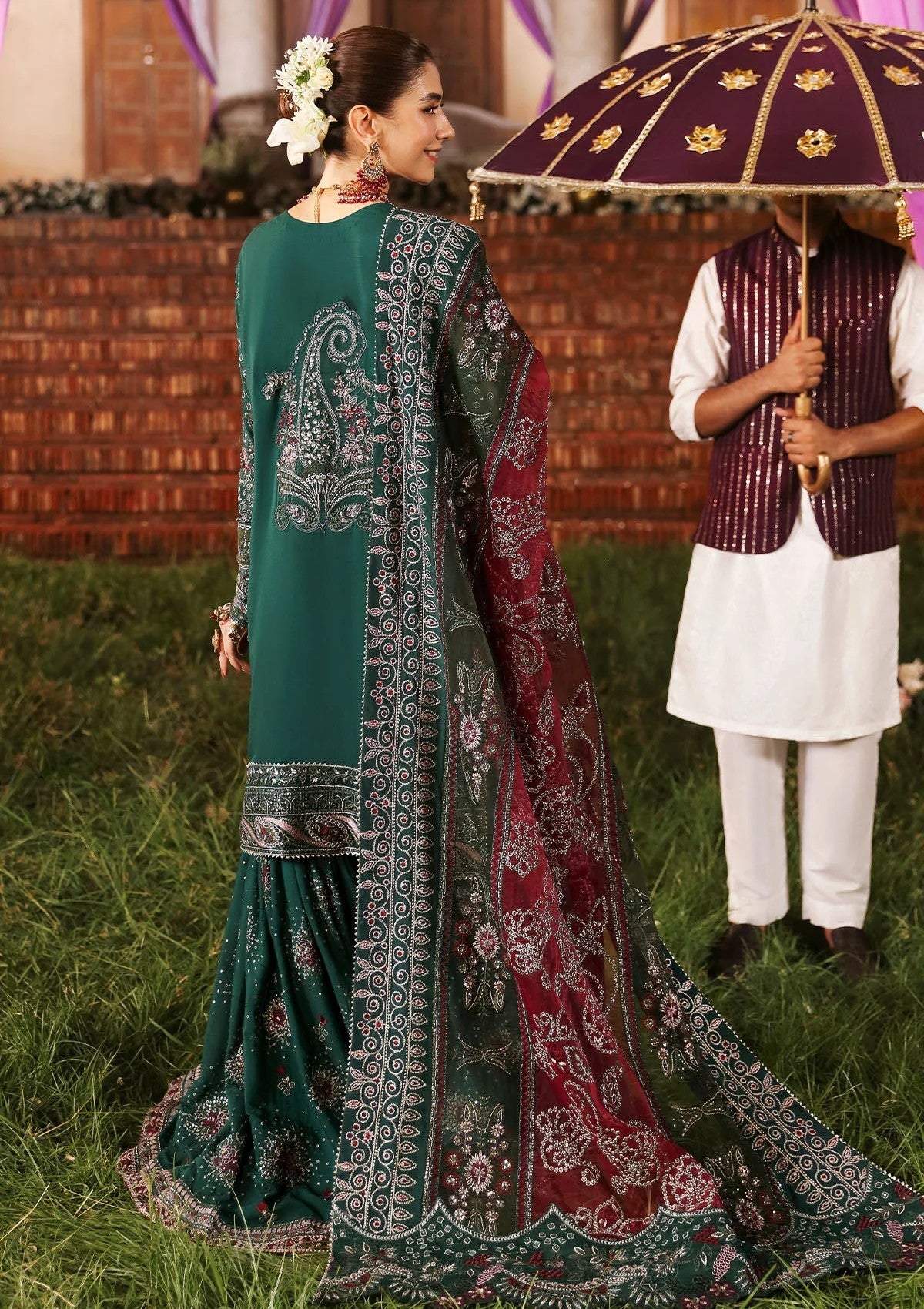 Formal Collection - Nureh - Jhoomro - NJ24#68 - SHADMANI - Official Nureh - Agha Fabrics UK