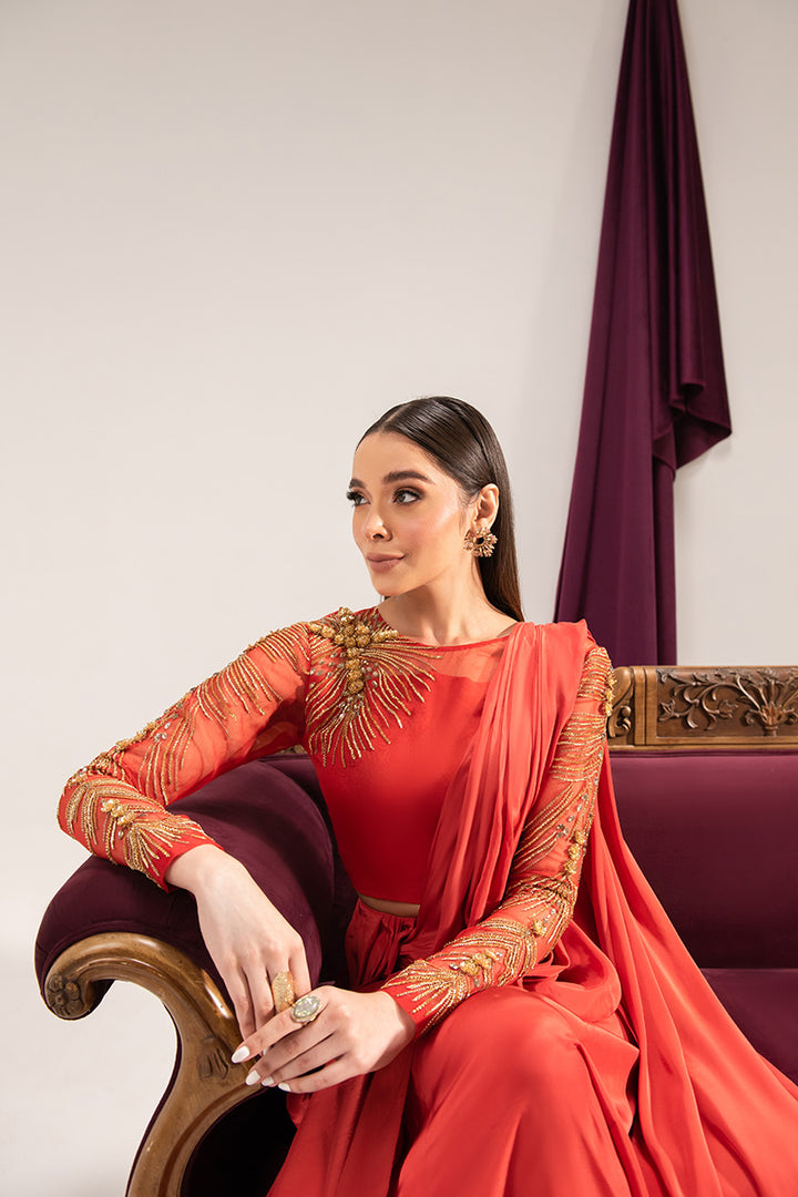 Maria Osama Khan | Tiffany Formals | Carnelian -  Maria Osama Khan Formal -  Agha Fabrics