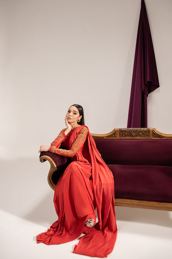Maria Osama Khan | Tiffany Formals | Carnelian -  Maria Osama Khan Formal -  Agha Fabrics