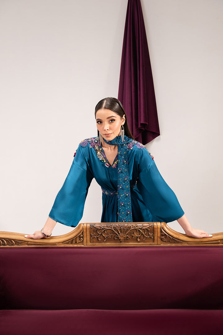 Maria Osama Khan | Tiffany Formals | Sapphire -  Maria Osama Khan Formal -  Agha Fabrics