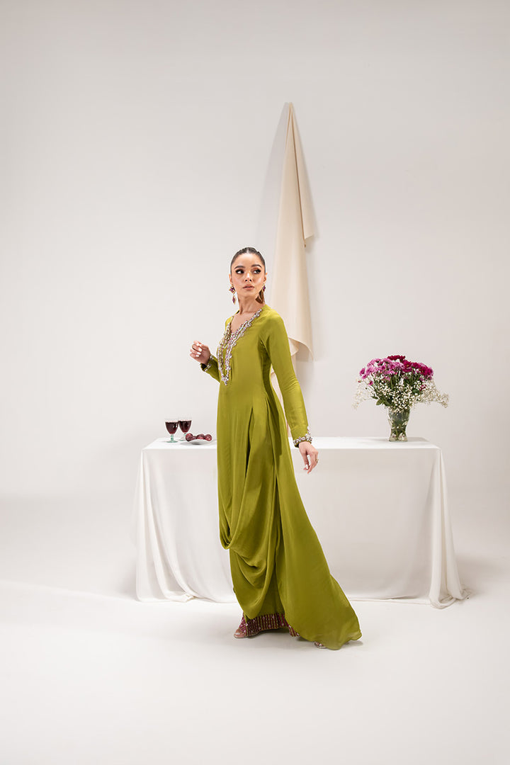 Maria Osama Khan | Tiffany Formals | Peridot -  Maria Osama Khan Formal -  Agha Fabrics