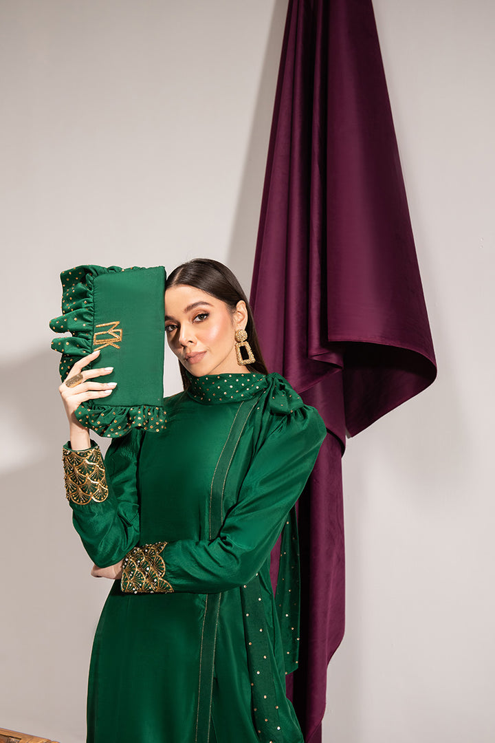 Maria Osama Khan | Tiffany Formals | Emerald -  Maria Osama Khan Formal -  Agha Fabrics