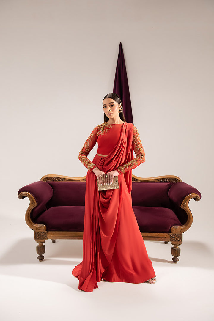 Maria Osama Khan | Tiffany Formals | Carnelian -  Maria Osama Khan Formal -  Agha Fabrics