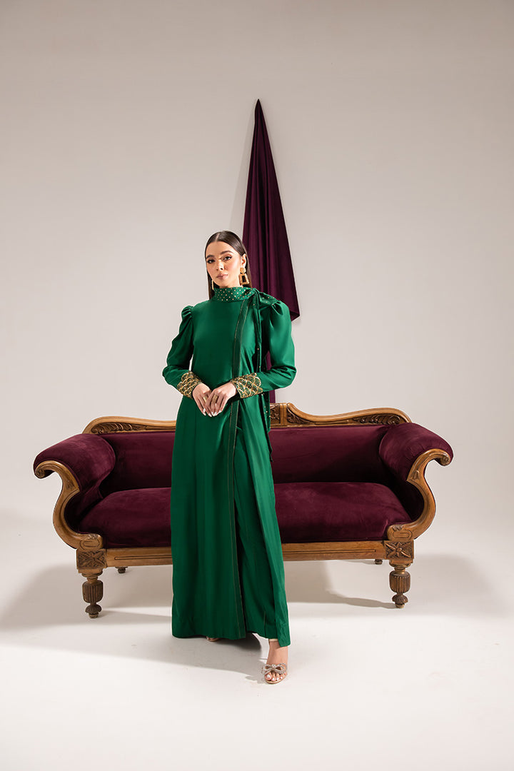 Maria Osama Khan | Tiffany Formals | Emerald -  Maria Osama Khan Formal -  Agha Fabrics