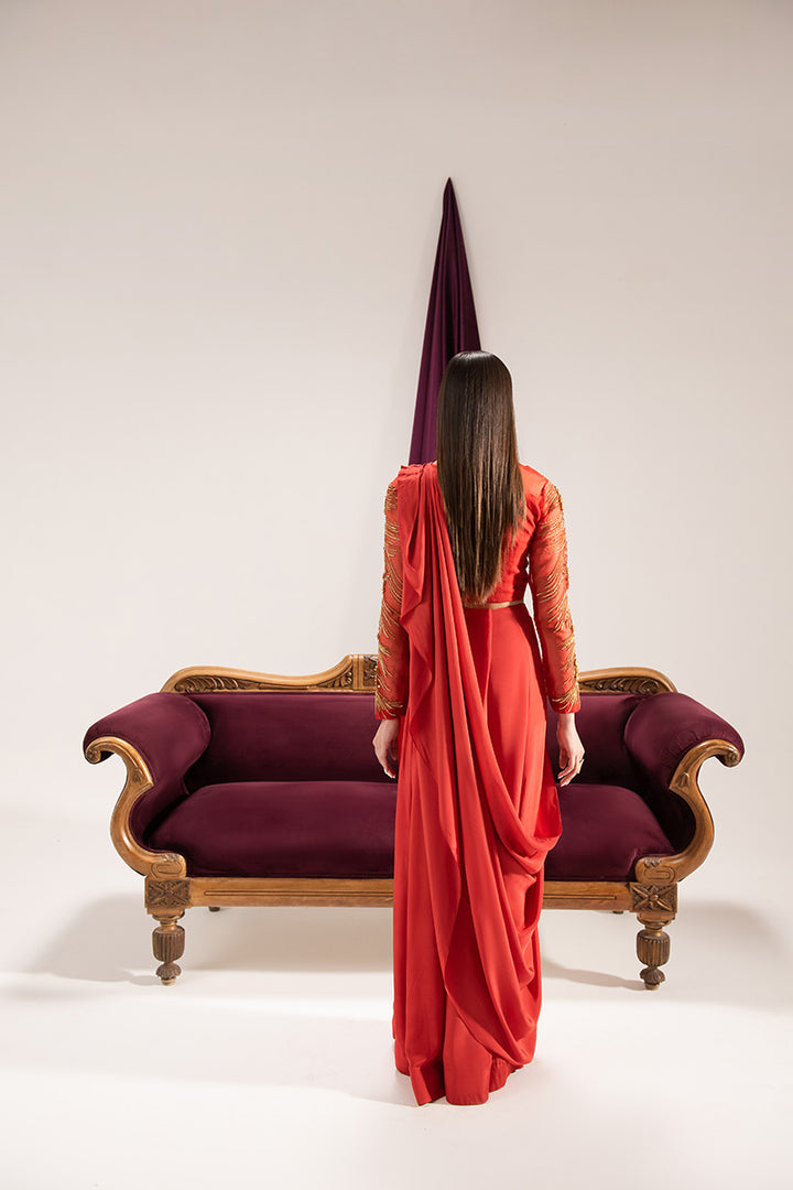 Maria Osama Khan | Tiffany Formals | Carnelian -  Maria Osama Khan Formal -  Agha Fabrics