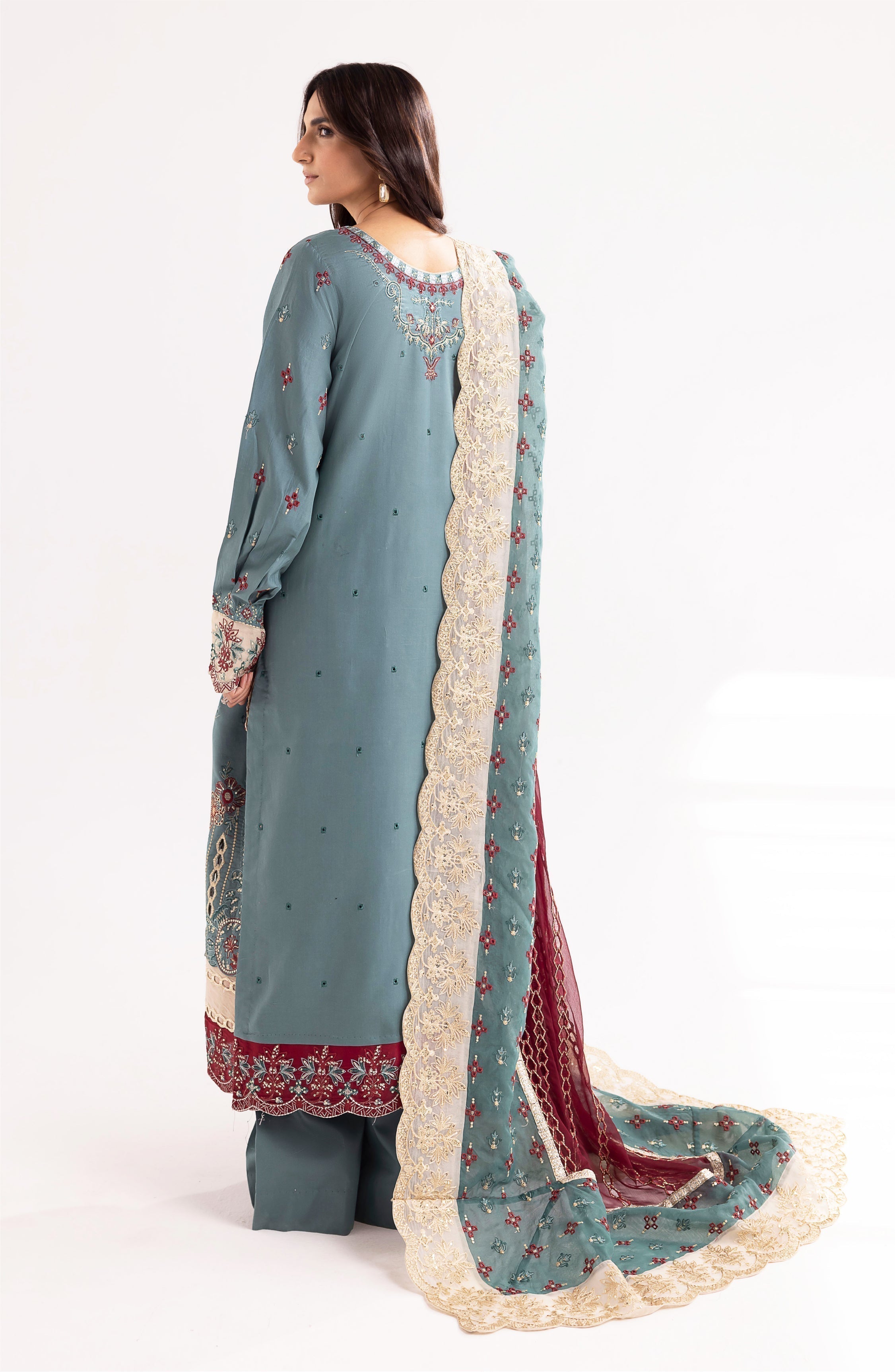 Maryum N Maria | Eid Luxury Lawn 24 | Laila -  Maryum N Maria Luxury -  Agha Fabrics