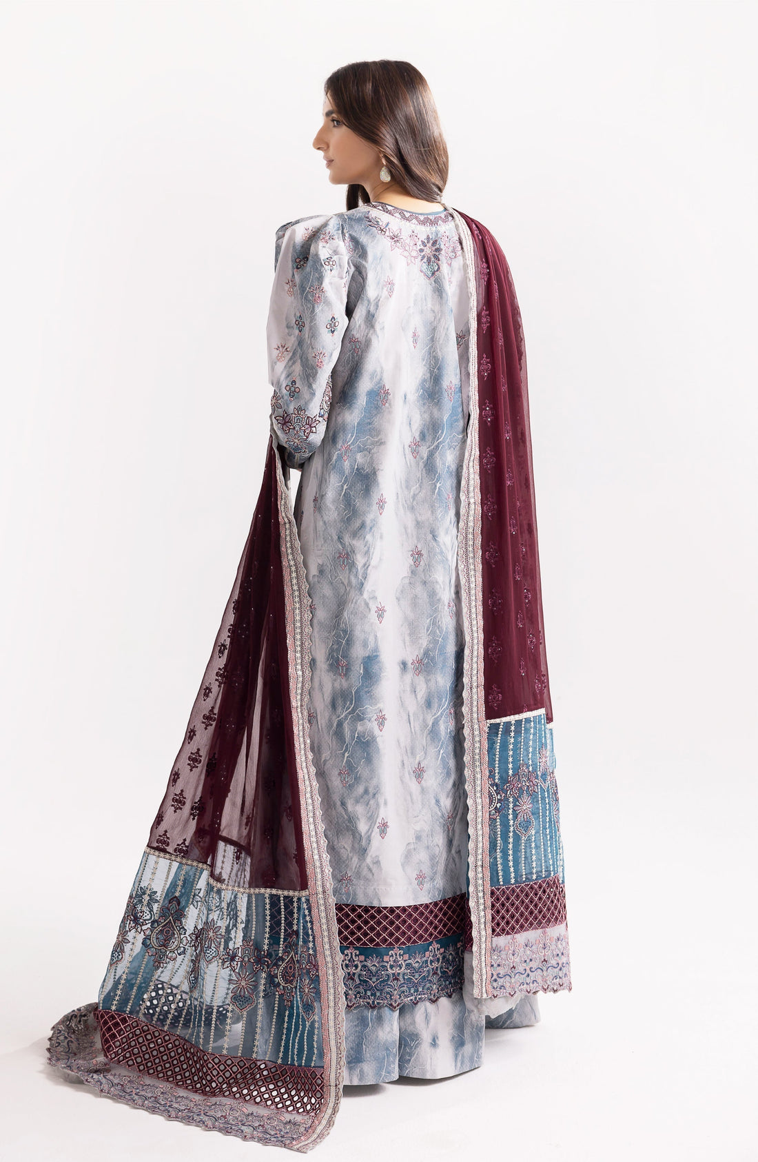Maryum N Maria | Eid Luxury Lawn 24 | Jahanara -  Maryum N Maria Luxury -  Agha Fabrics