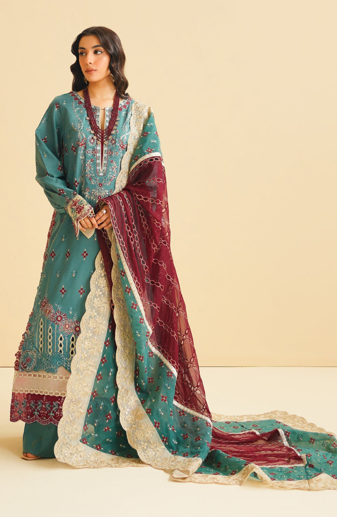 Maryum N Maria | Eid Luxury Lawn 24 | Laila -  Maryum N Maria Luxury -  Agha Fabrics