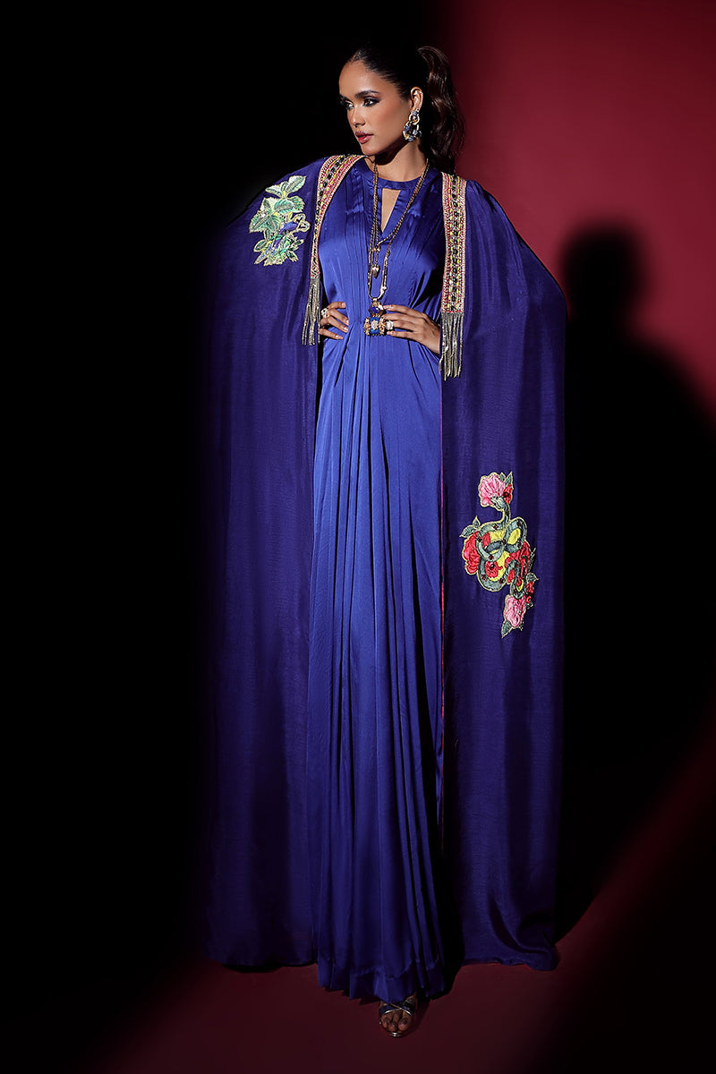 Wardha Saleem | Luxury Pret Fusion Wear | NOVA CAPE WITH DRAPE (2PC)