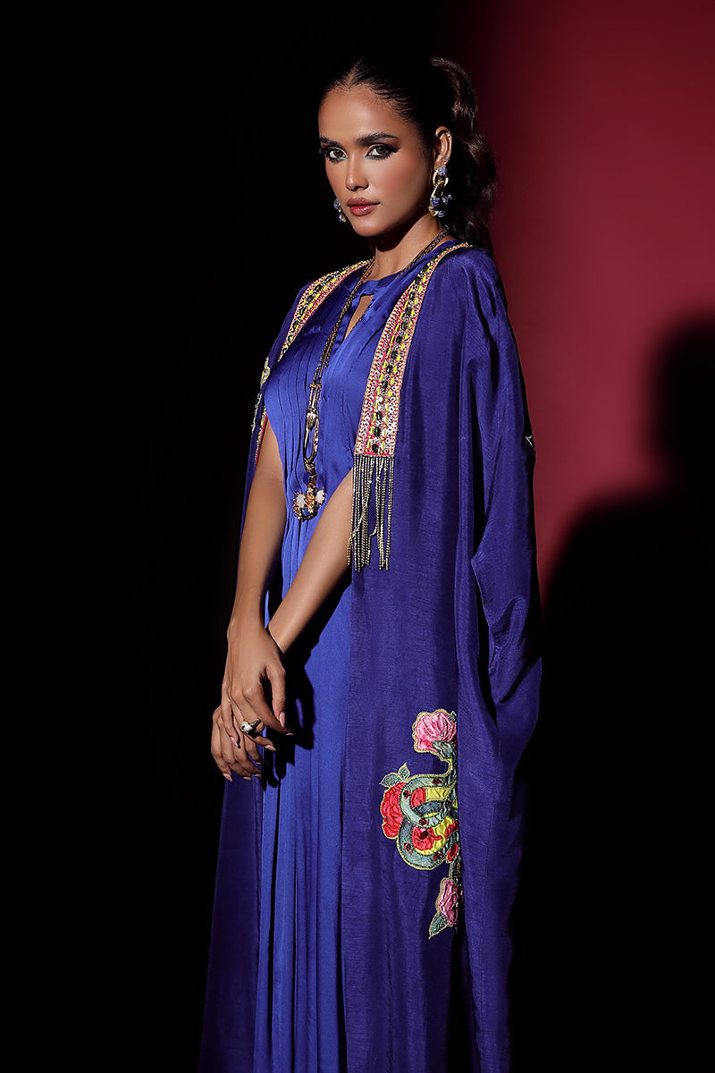 Wardha Saleem | Luxury Pret Fusion Wear | NOVA CAPE WITH DRAPE (2PC)