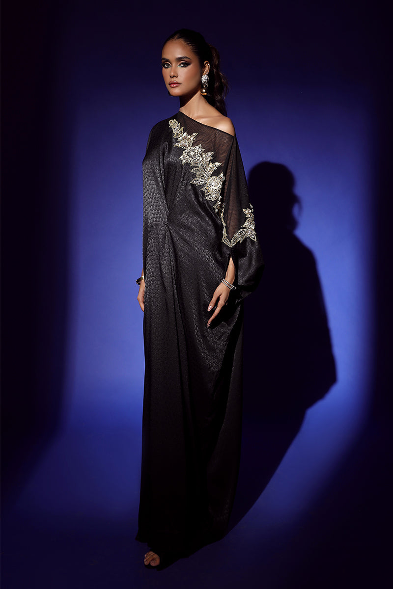 Wardha Saleem | Luxury Pret Fusion Wear | RAVEN DRAPE (1PC)