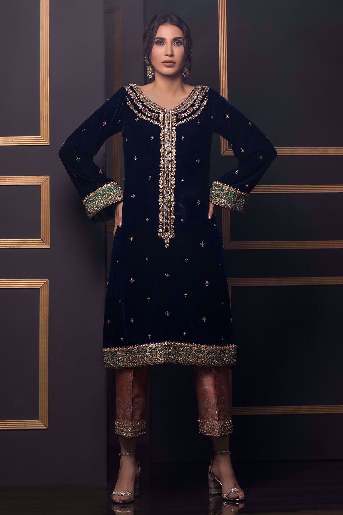Annus Abrar | Semi Formals | ETOILES BLEU - Official Annus Abrar - Agha Fabrics UK