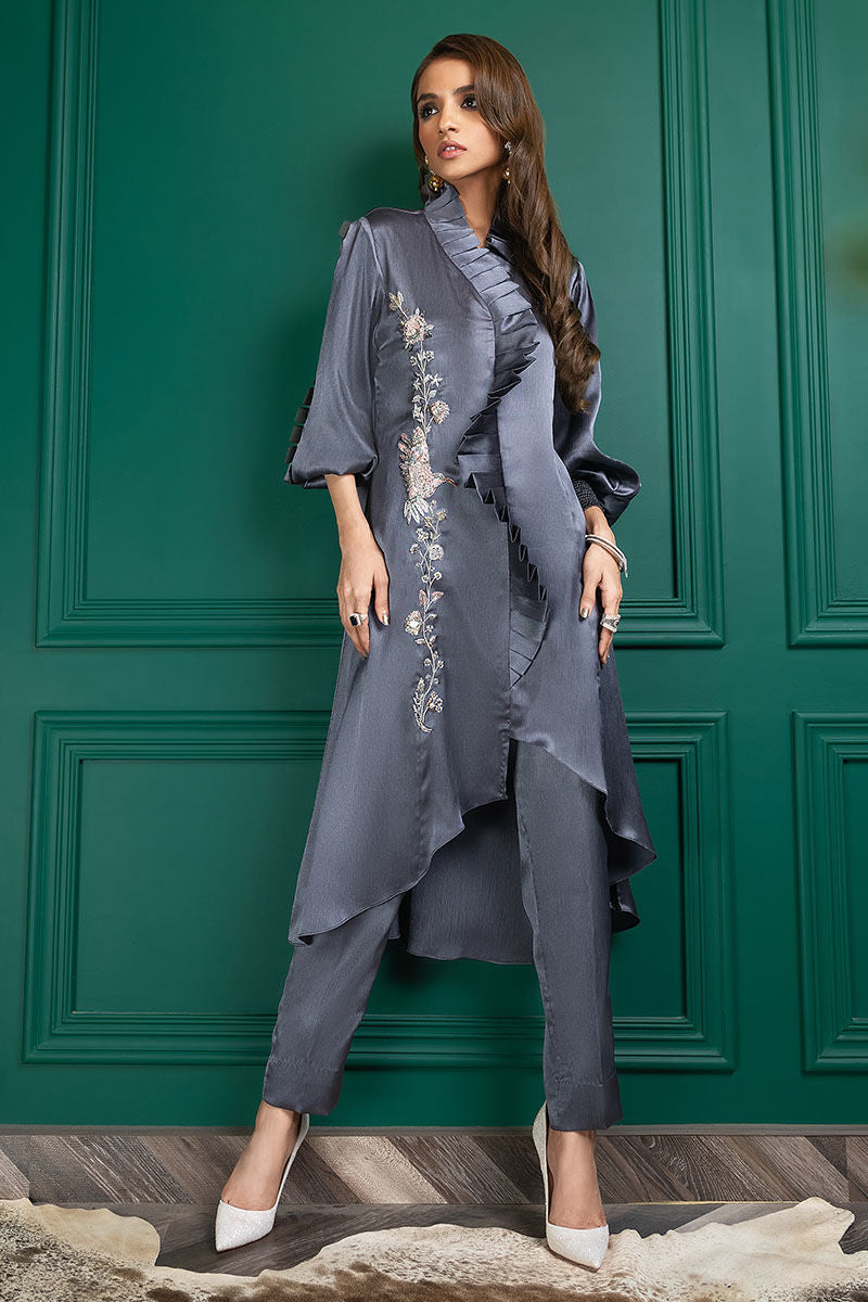 Wardha Saleem | Luxury Pret Fusion Wear | WS22-031 - Official Wardha Saleem - Agha Fabrics UK