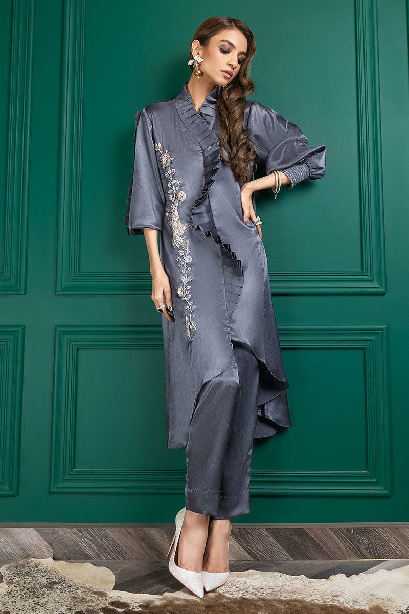 Wardha Saleem | Luxury Pret Fusion Wear | WS22-031 - Official Wardha Saleem - Agha Fabrics UK
