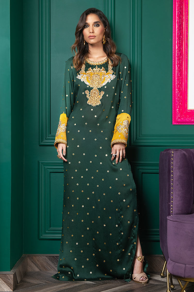 Wardha Saleem | Luxury Pret Fusion Wear | WS22-034 - Official Wardha Saleem - Agha Fabrics UK