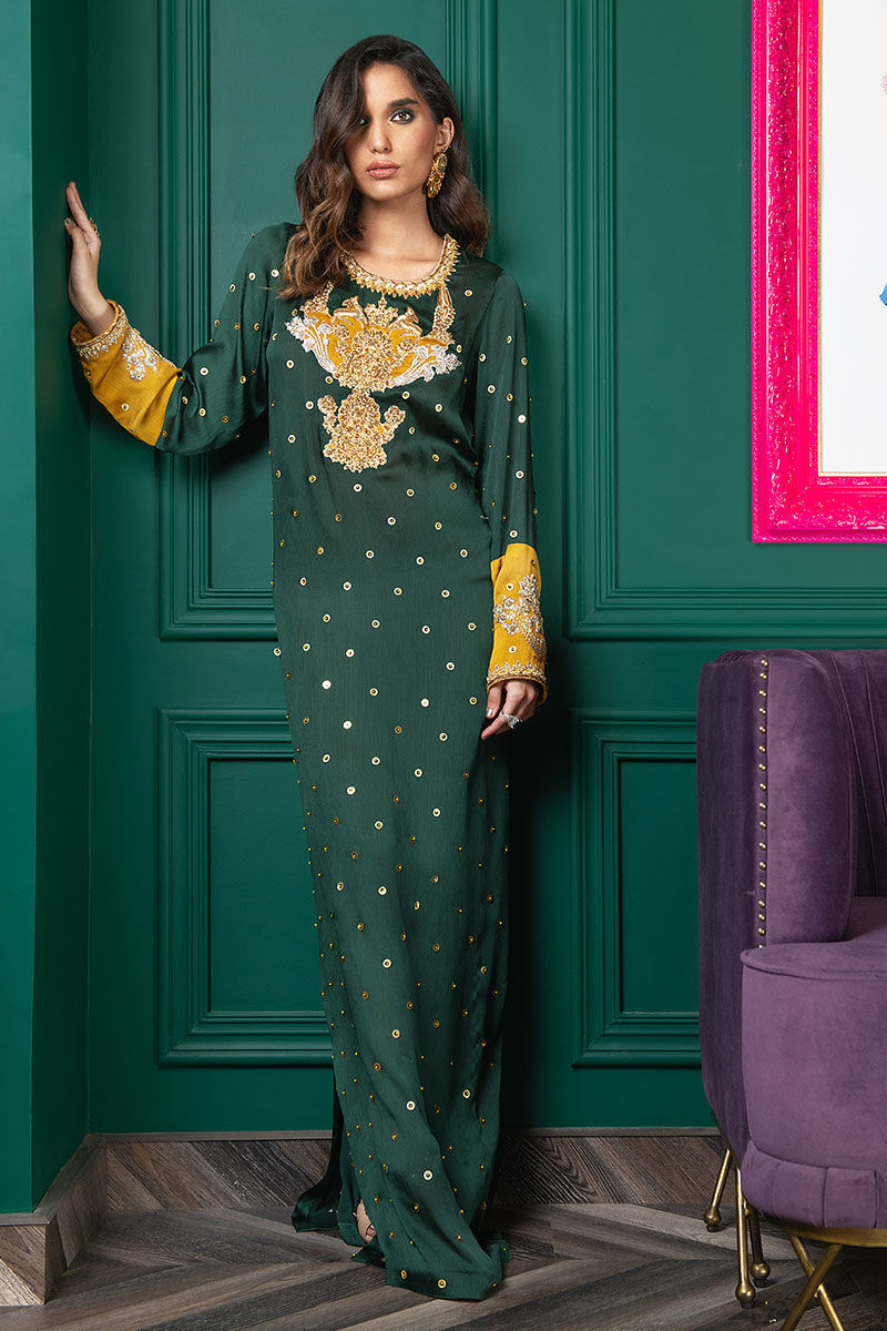 Wardha Saleem | Luxury Pret Fusion Wear | WS22-034 - Official Wardha Saleem - Agha Fabrics UK