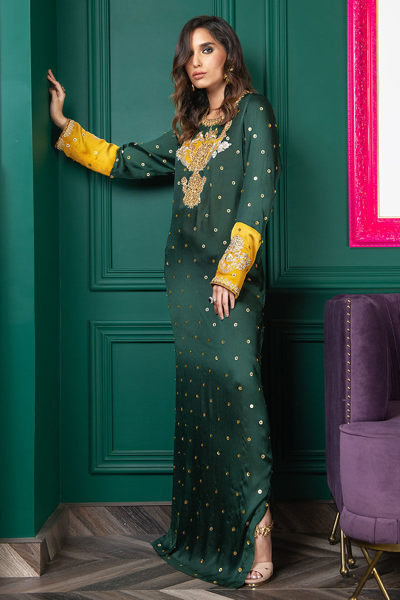 Wardha Saleem | Luxury Pret Fusion Wear | WS22-034 - Official Wardha Saleem - Agha Fabrics UK
