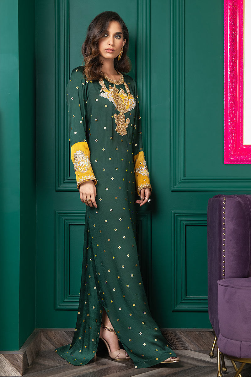 Wardha Saleem | Luxury Pret Fusion Wear | WS22-034 - Official Wardha Saleem - Agha Fabrics UK