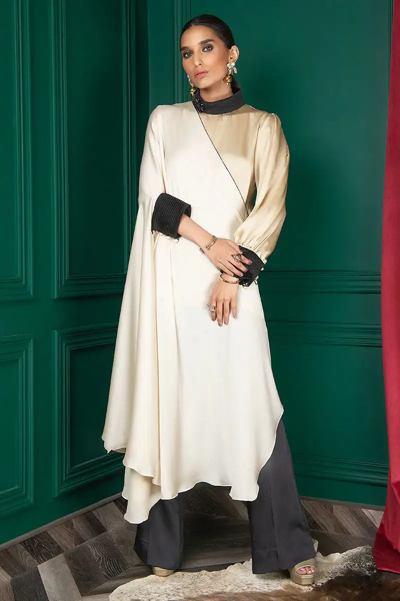 Wardha Saleem | Luxury Pret Fusion Wear | WS22-023 - Official Wardha Saleem - Agha Fabrics UK