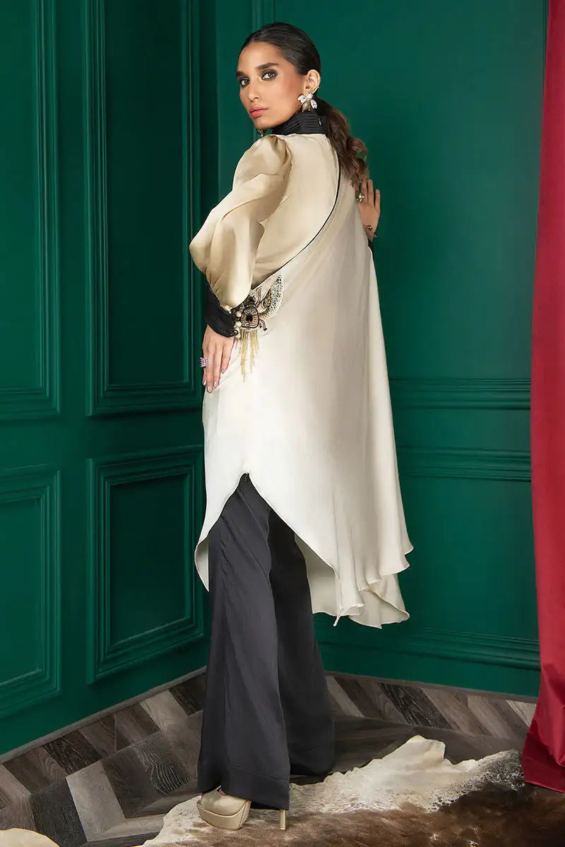 Wardha Saleem | Luxury Pret Fusion Wear | WS22-023 - Official Wardha Saleem - Agha Fabrics UK