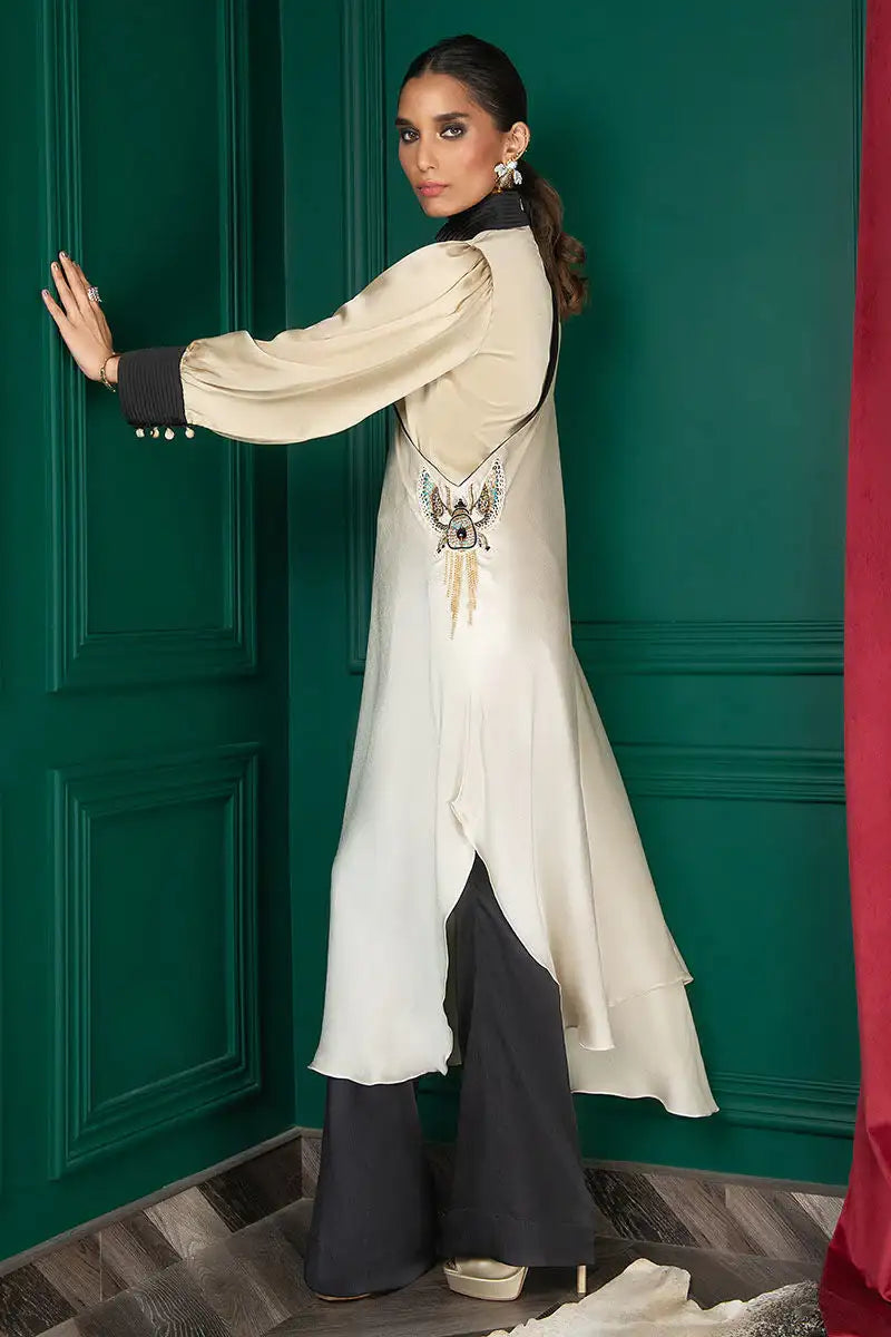 Wardha Saleem | Luxury Pret Fusion Wear | WS22-023 - Official Wardha Saleem - Agha Fabrics UK