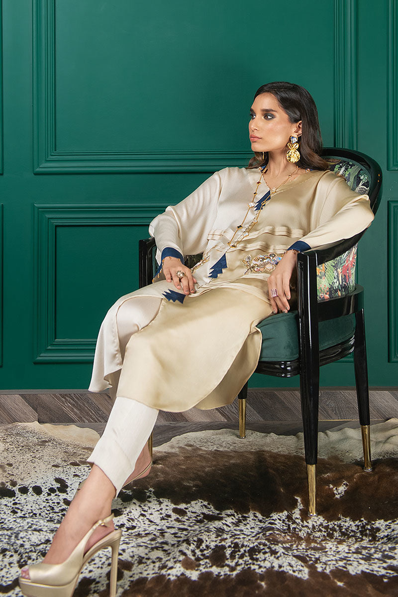 Wardha Saleem | Luxury Pret Fusion Wear | WS22-033 - Official Wardha Saleem - Agha Fabrics UK