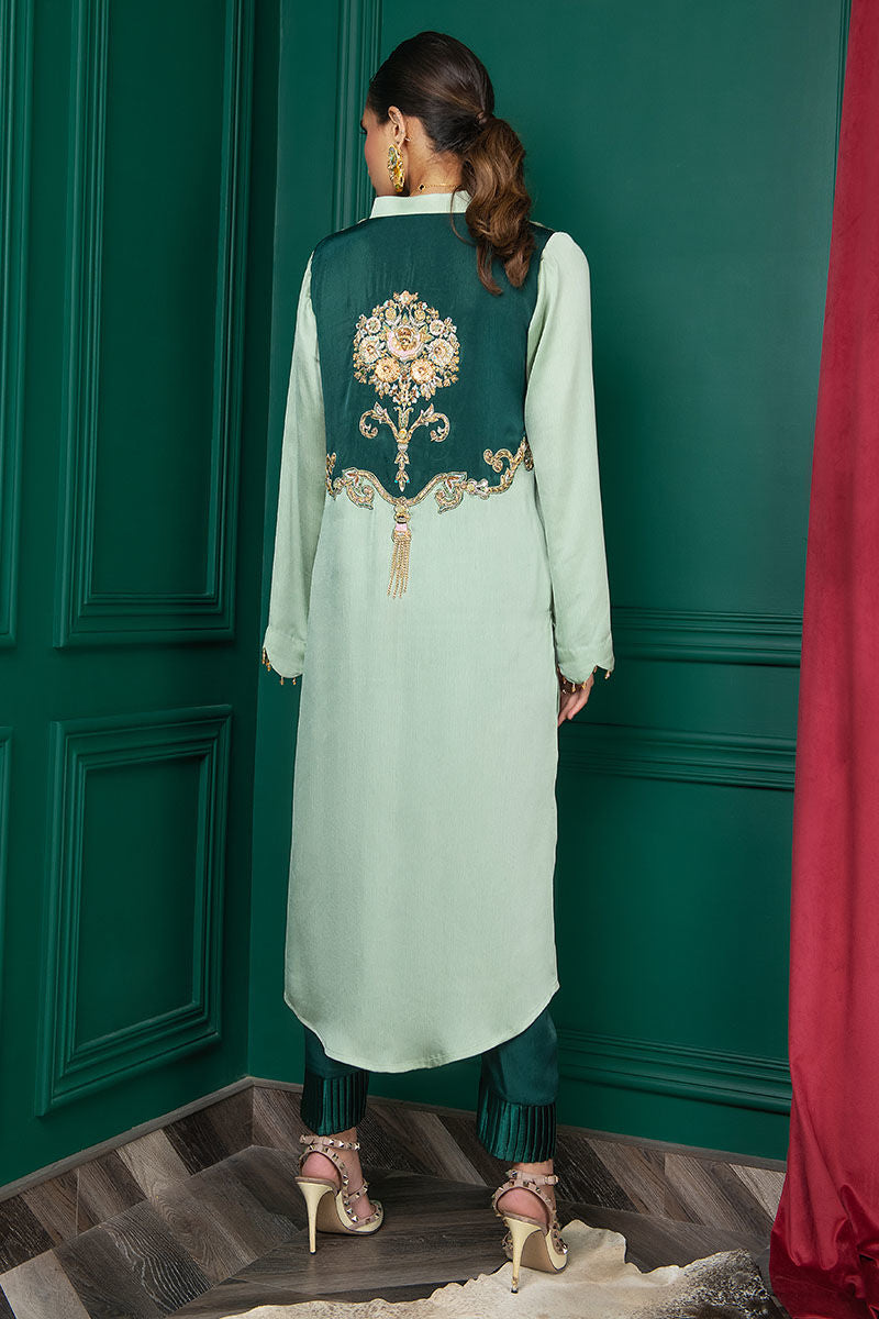 Wardha Saleem | Luxury Pret Fusion Wear | WS22-028 - Official Wardha Saleem - Agha Fabrics UK