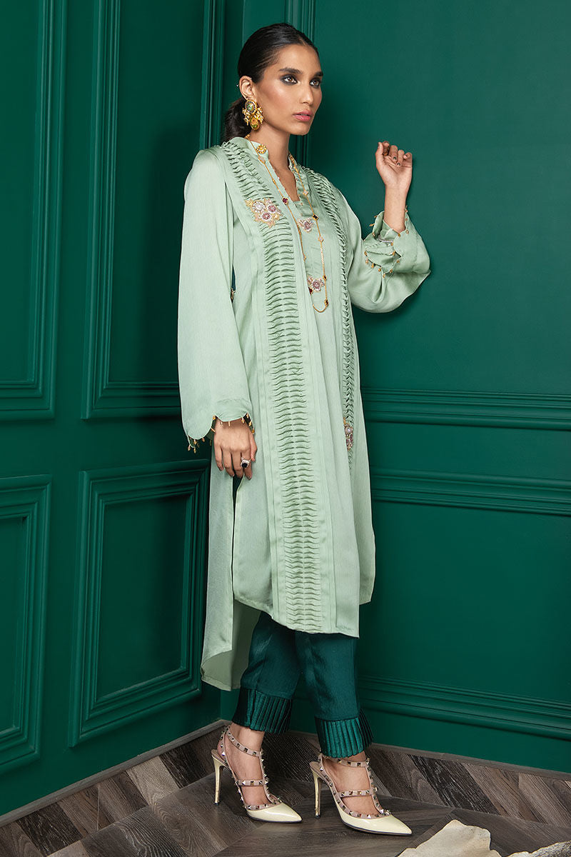 Wardha Saleem | Luxury Pret Fusion Wear | WS22-028 - Official Wardha Saleem - Agha Fabrics UK