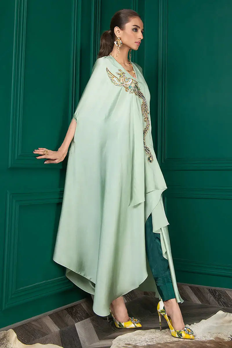 Wardha Saleem | Luxury Pret Fusion Wear | WS22-018 - Official Wardha Saleem - Agha Fabrics UK