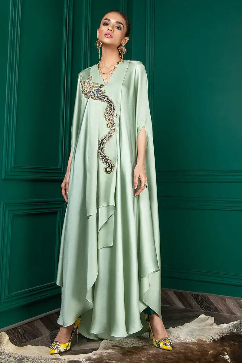 Wardha Saleem | Luxury Pret Fusion Wear | WS22-018 - Official Wardha Saleem - Agha Fabrics UK