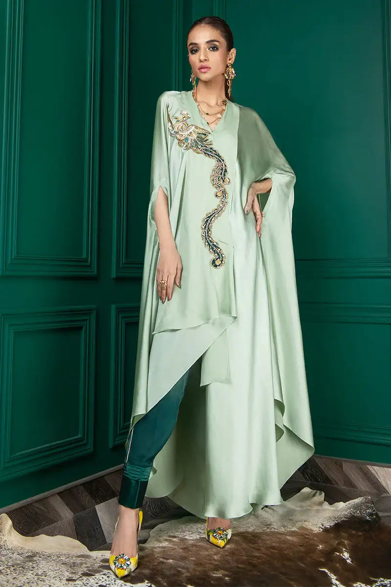 Wardha Saleem | Luxury Pret Fusion Wear | WS22-018 - Official Wardha Saleem - Agha Fabrics UK