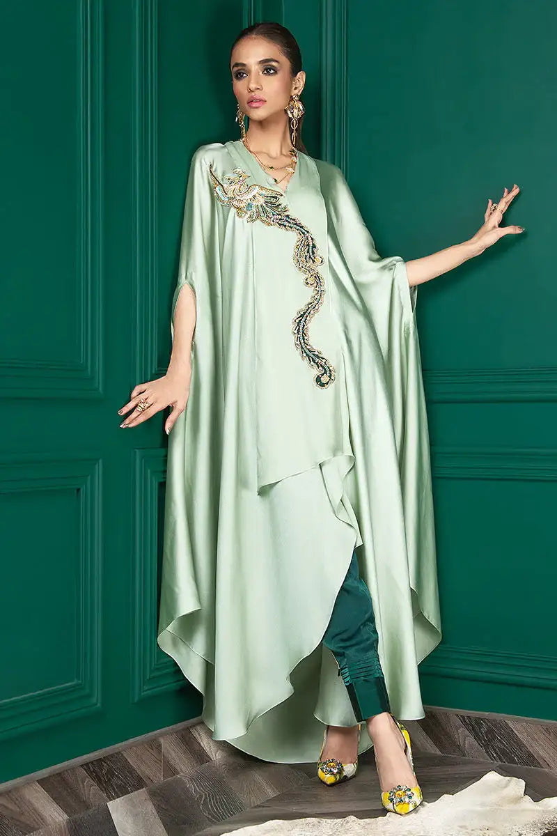 Wardha Saleem | Luxury Pret Fusion Wear | WS22-018 - Official Wardha Saleem - Agha Fabrics UK