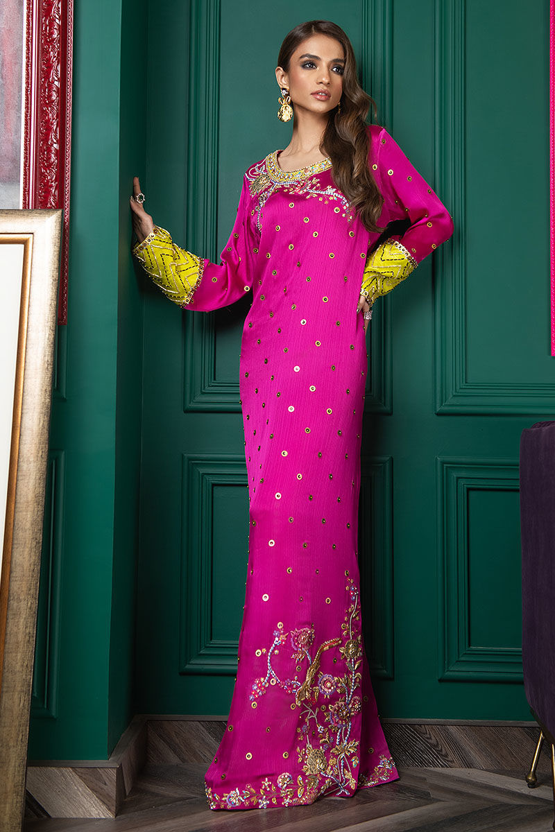 Wardha Saleem | Luxury Pret Fusion Wear | WS22-035 - Official Wardha Saleem - Agha Fabrics UK