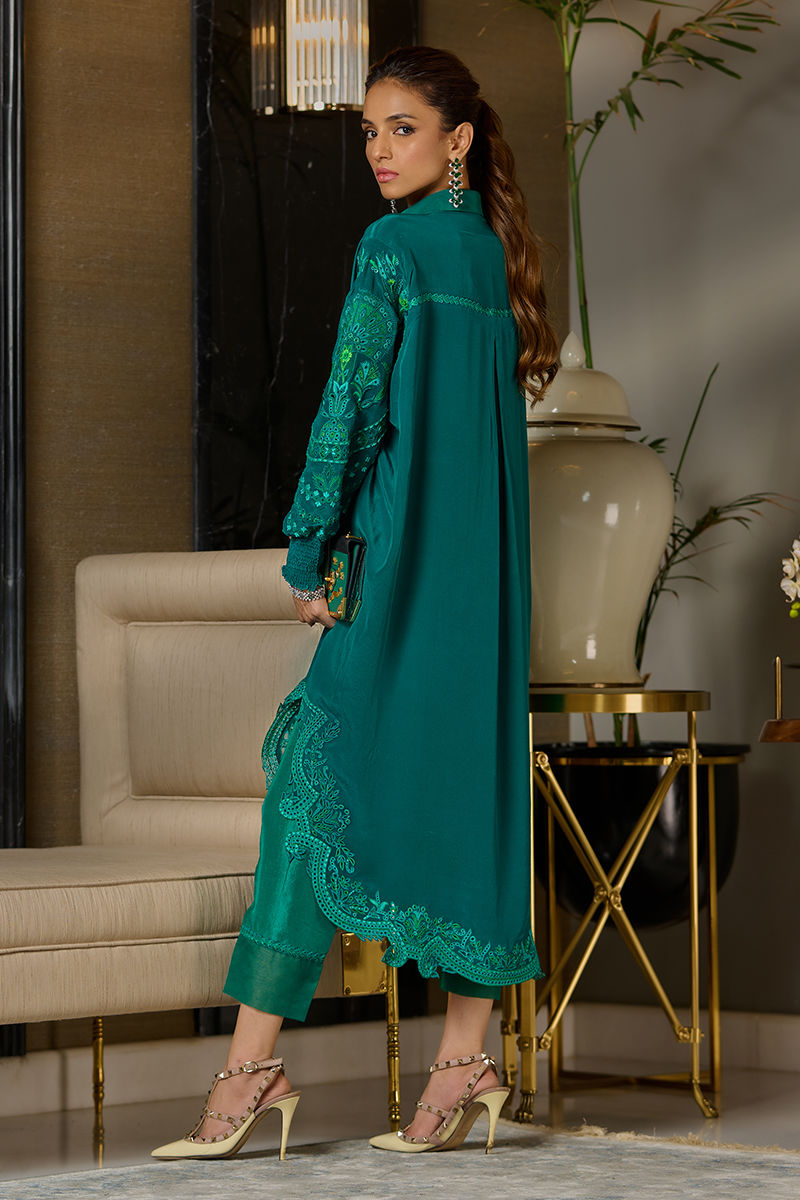 Wardha Saleem | Luxury Pret Traditional Wear | EMERALD - Official Wardha Saleem - Agha Fabrics UK