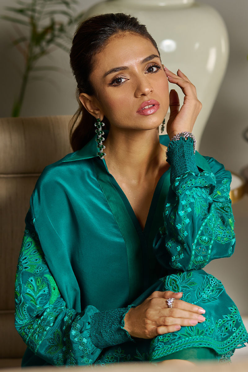 Wardha Saleem | Luxury Pret Traditional Wear | EMERALD - Official Wardha Saleem - Agha Fabrics UK