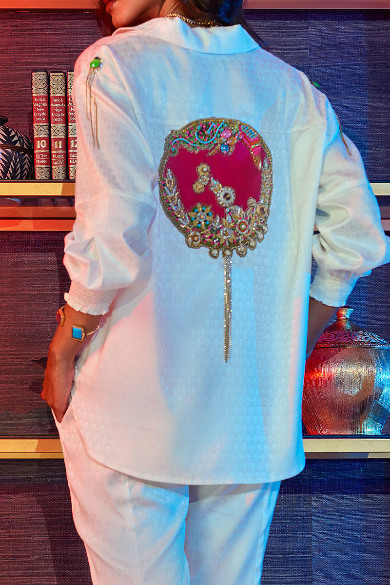 Wardha Saleem | Luxury Pret Fusion Wear | GOSSIP GIRL ÃÂ¢- WHITE CO-ORD SET