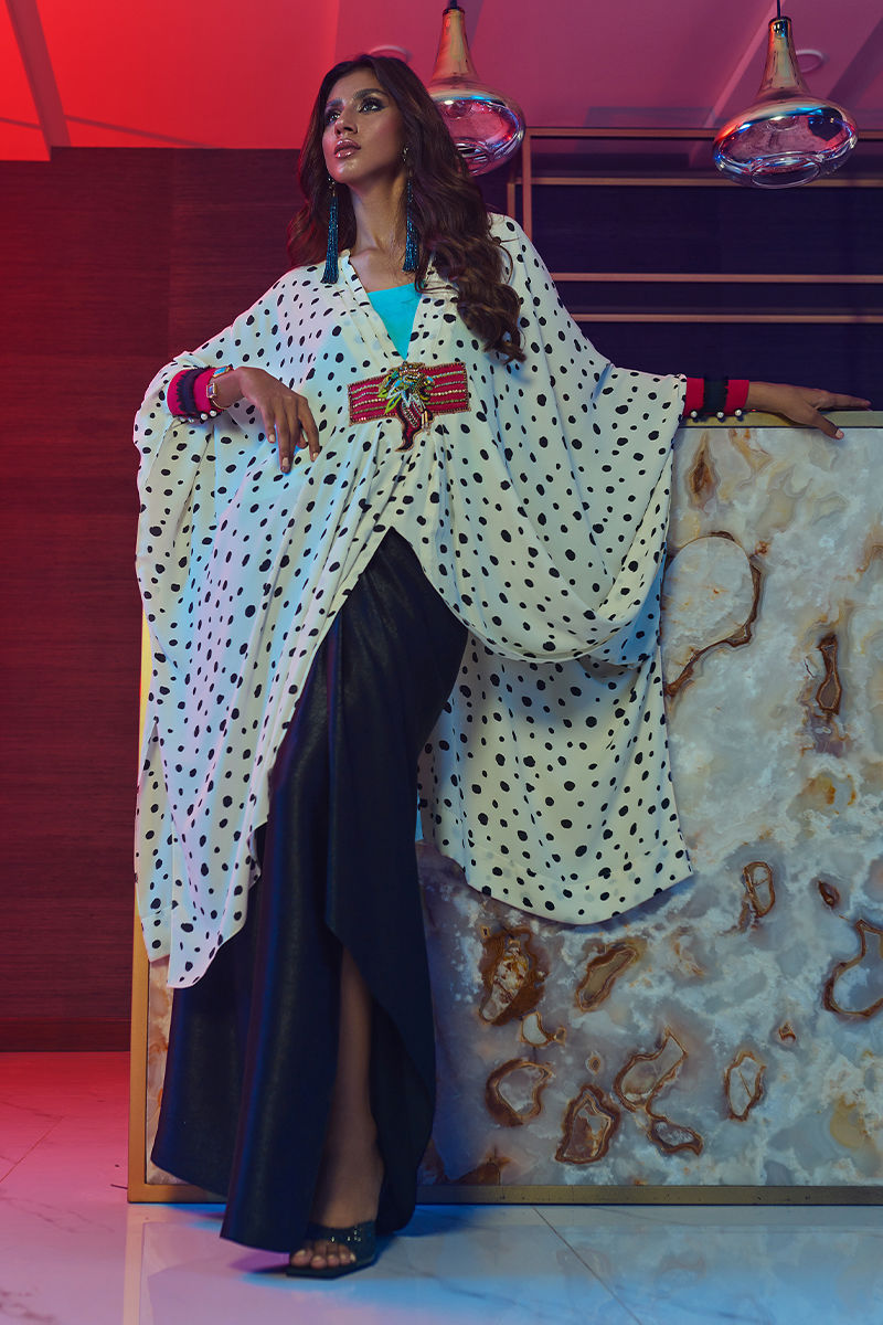 Wardha Saleem | Luxury Pret Fusion Wear | HOT SPOTÃÂ¢- 3PC FORMAL DRAPE