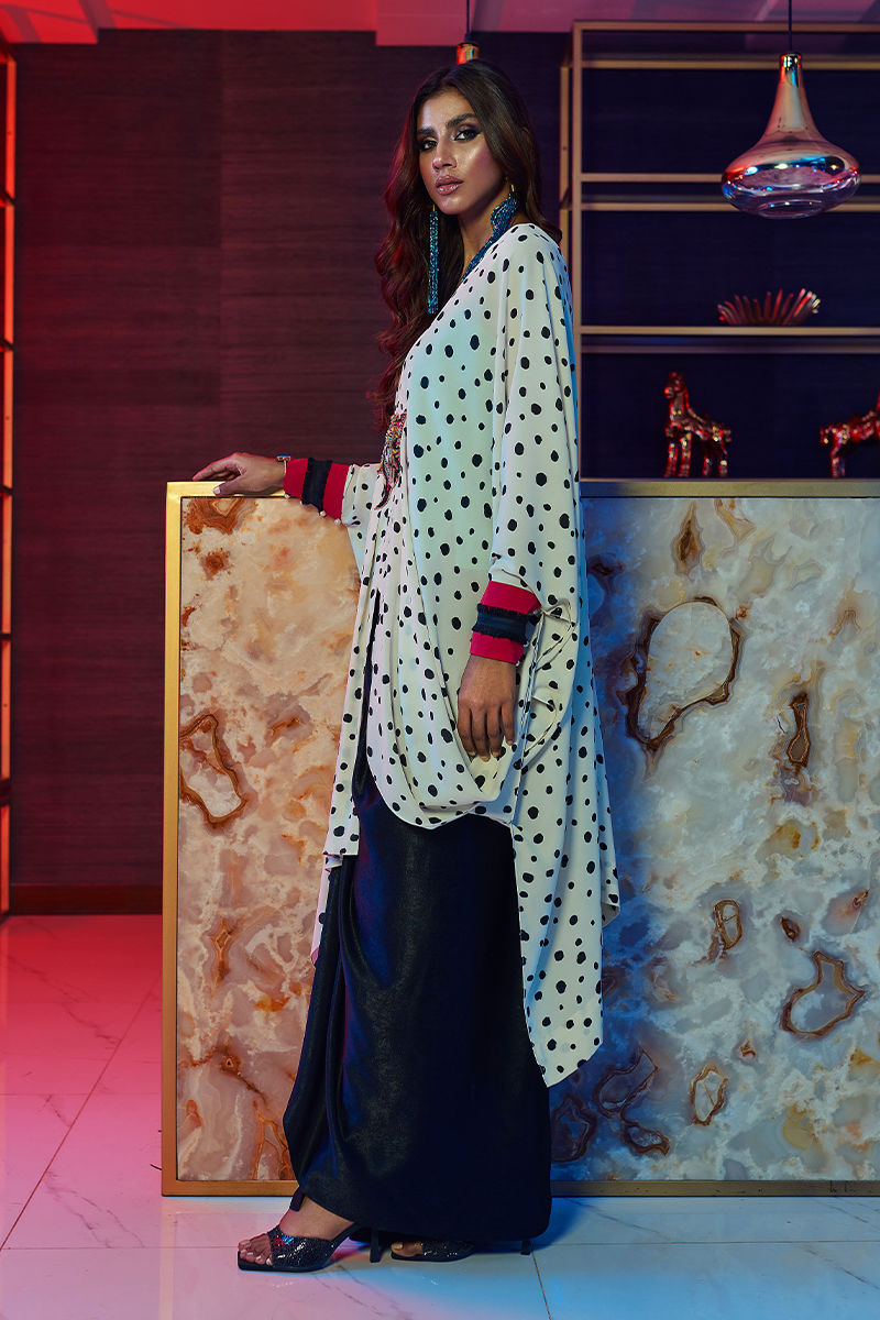 Wardha Saleem | Luxury Pret Fusion Wear | HOT SPOTÃÂ¢- 3PC FORMAL DRAPE