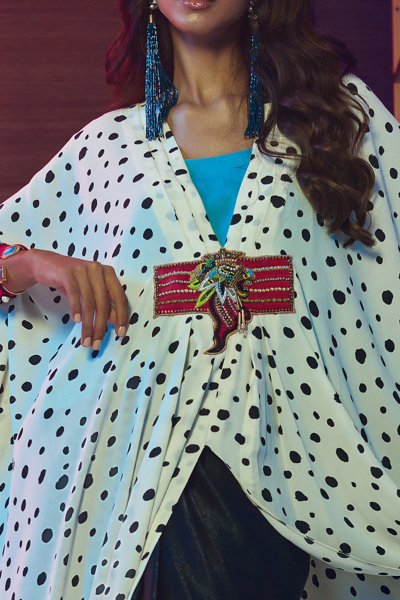 Wardha Saleem | Luxury Pret Fusion Wear | HOT SPOTÃÂ¢- 3PC FORMAL DRAPE