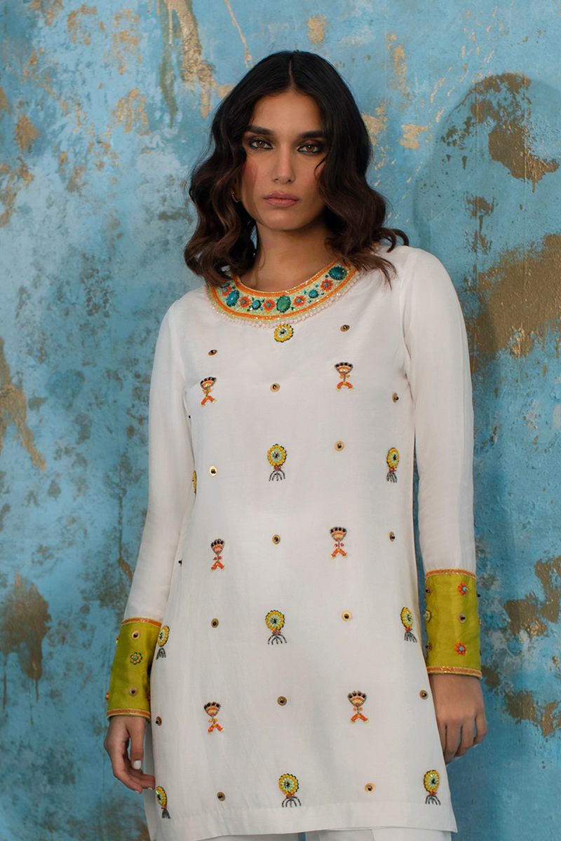 Wardha Saleem | Luxury Pret Fusion Wear | CALL ME NEON