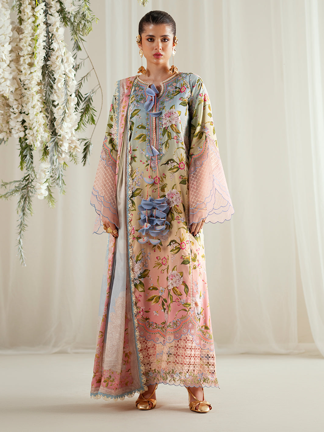 Bin Ilyas | Eres Bonita Viscose 25 | 1105-A - Official Bin Ilyas - Agha Fabrics UK