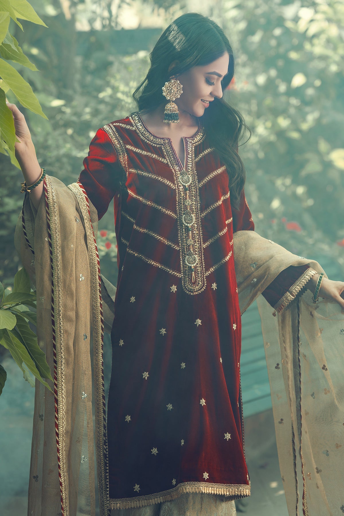 Annus Abrar | Semi Formals | AFSHAN-RUBY - Official Annus Abrar - Agha Fabrics UK